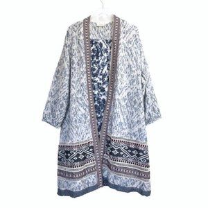 Anthropologie | Maeve Blue Arwen Open Front Duster Kimono